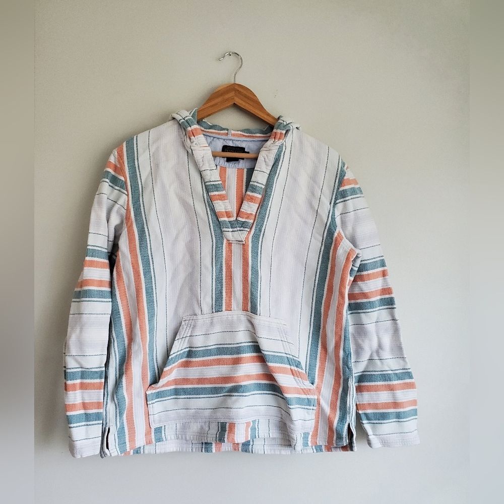 Pendleton Striped Multicolor Women's Soft Surf Hoodie Size Large